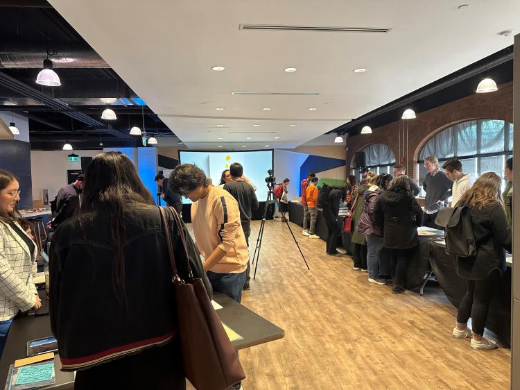 Conestoga College Graphic Design students display portfolios at year