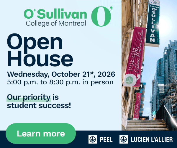 O'Sullivan College | Open House: Wednesday, October 21st at 5:00 p.m.